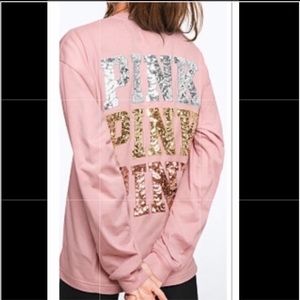 OUTFIT Rare VS Pink chalk rose ombré Bling Outfit